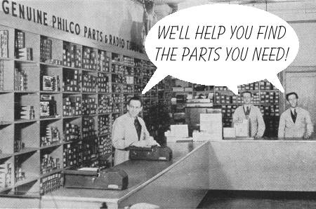 A Philco Parts Desk