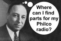 Where can I find parts for my vintage Philco radio?