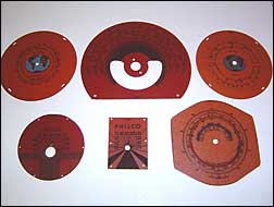 Dials for Philco, Zenith, Atwater-Kent and others.